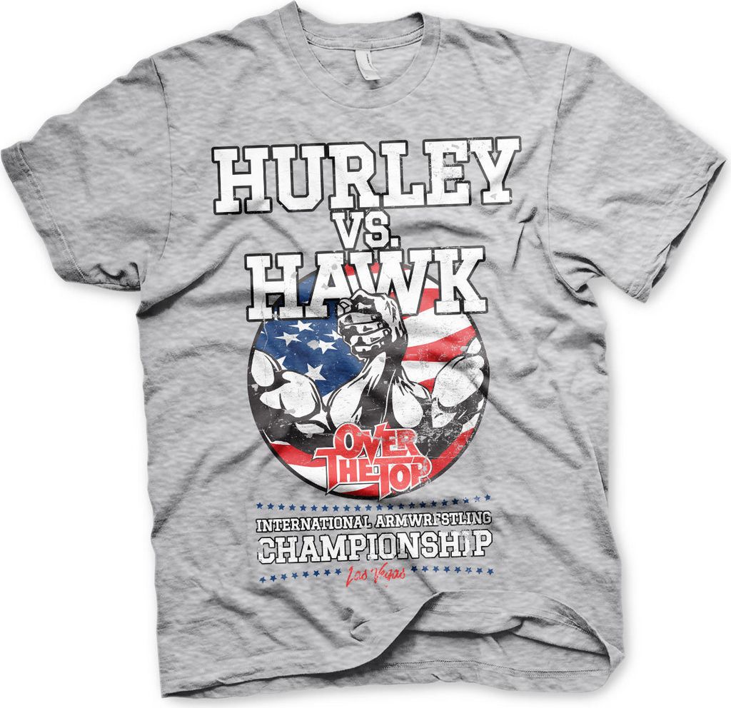 Hurley Vs. Hawk T-Shirt - XX-Large - HeatherGrey