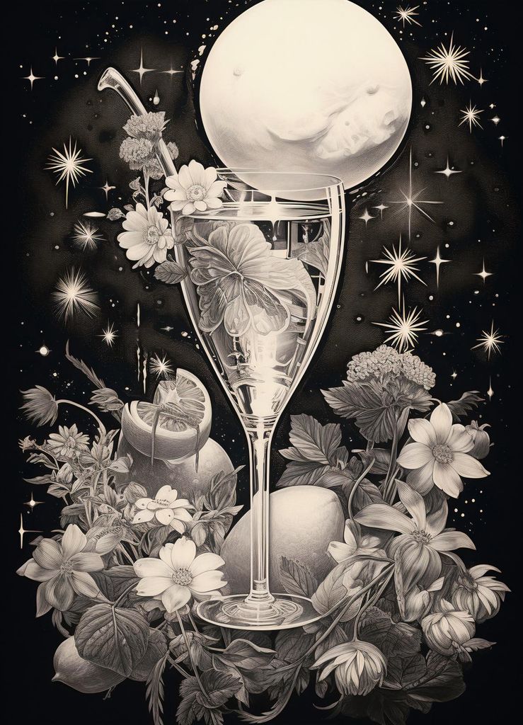 Plakat 13x18cm Kosmischer Elixier