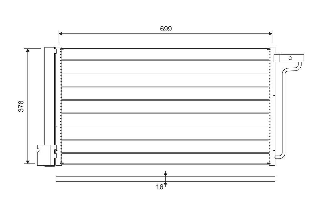 VALEO 822727 Kondensator Klimaanlage Klimakondensator für Produktbild 