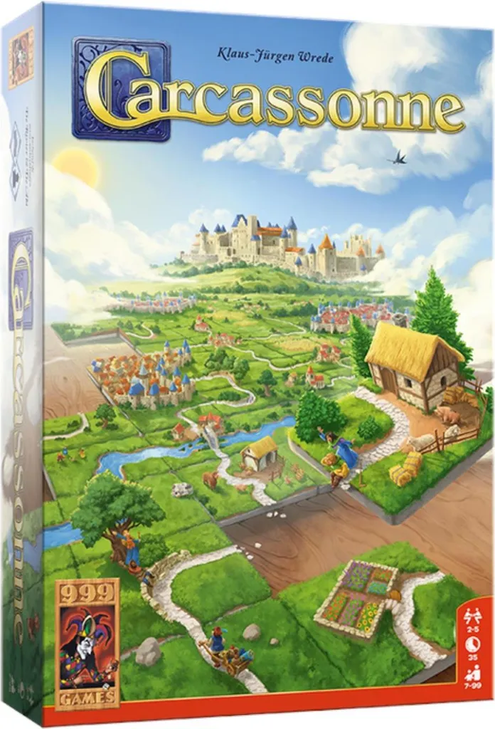Carcassonne Basisspel 999 Games : le jeu de société stratégique culte