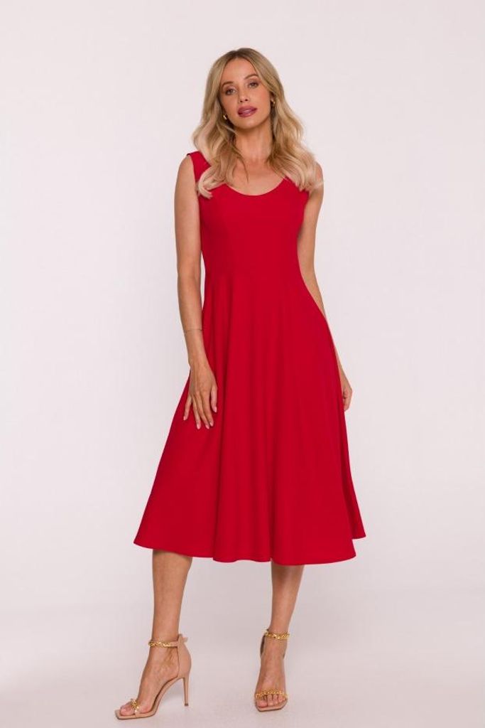 BeWear Midikleid für Frauen Stafog S424 rot L