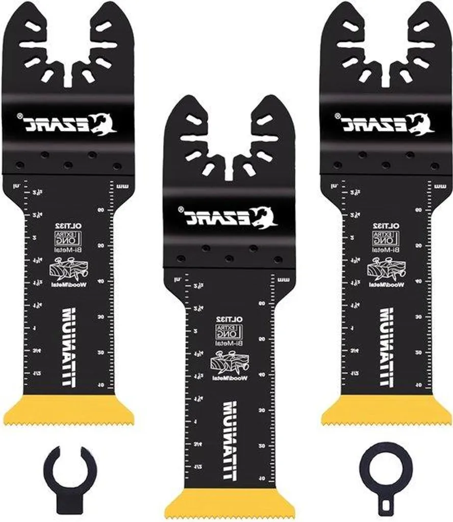 Pack rénovation : 3 lames de scie oscillantes pour bois, PVC et alu fin