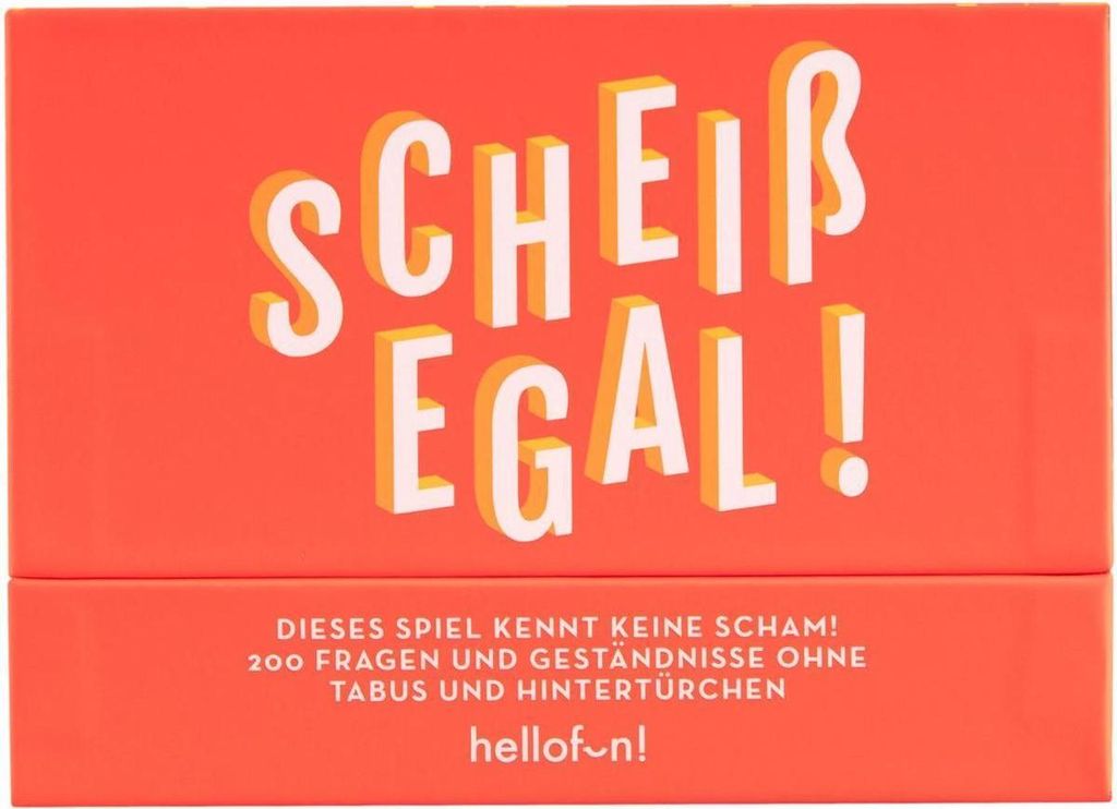 Hellofun! | Scheißegal | Partyspiel ohne Tabus | Kartenspiele für Erwachsene | Spieleabend Zubehör | Partyspiele für Erwachsene | Lustige Gesel...