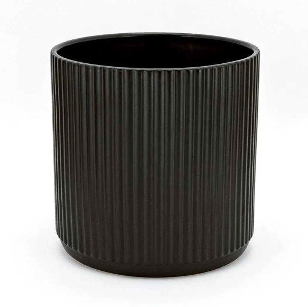 Pot de fleurs noir 23 cm pour sublimer vos plantes d'intérieur chic