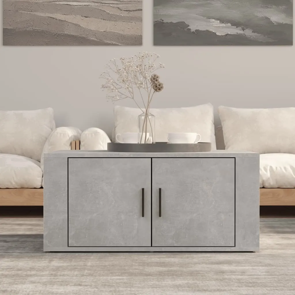 Maison Exclusive Tavolino Grigio Cemento 80x50x36 cm - Design Moderno