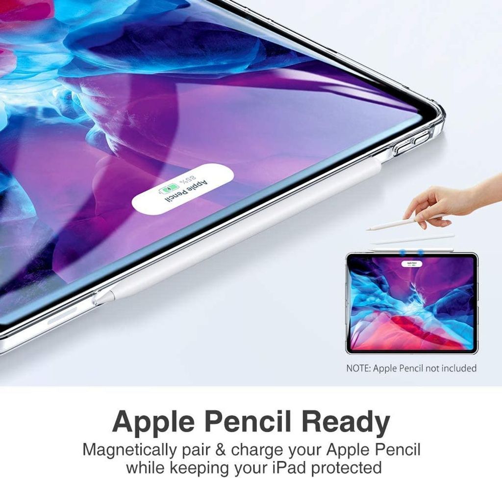 TPU Silikon Case + Panzerfolie iPad Samsung Huawei Tablet Hülle Transparent Neu, Für Handy:Huawei MediaPad M6 8.4, Glas:mit Displayschutz 9h Glas