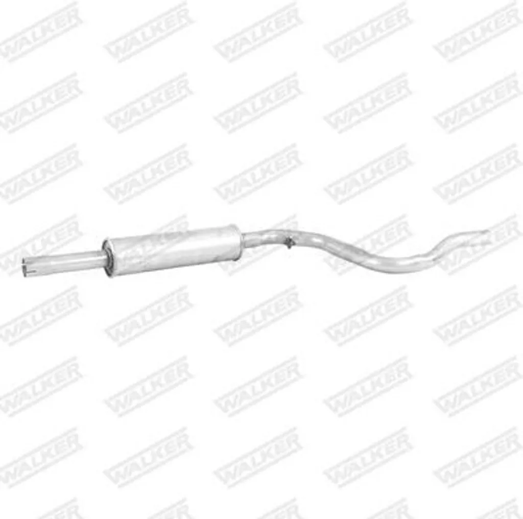 Silencieux central robuste Walker 22057 OE 6K9253409B en acier