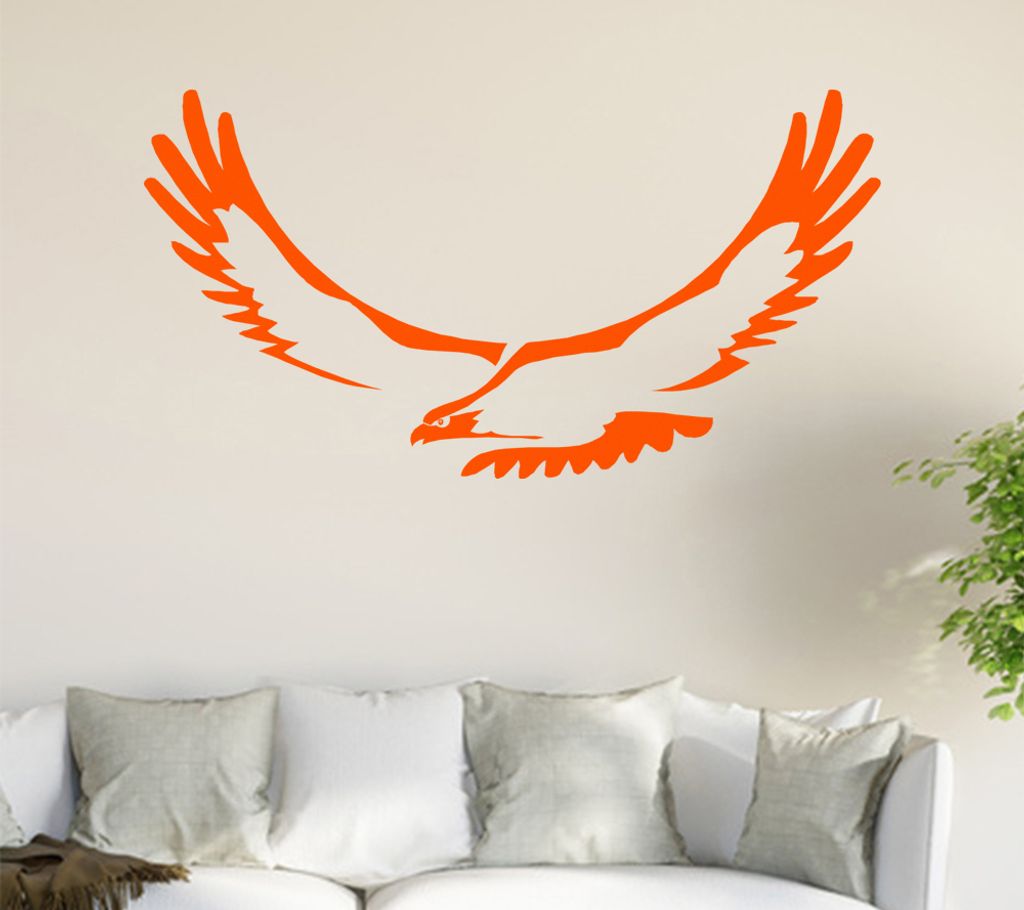 Adler Wandtattoo in 6 Größen - Wandaufkleber Wall Sticker - Dekoration, Küche, Wohnzimmer, Schlafzimmer, Badezimmer