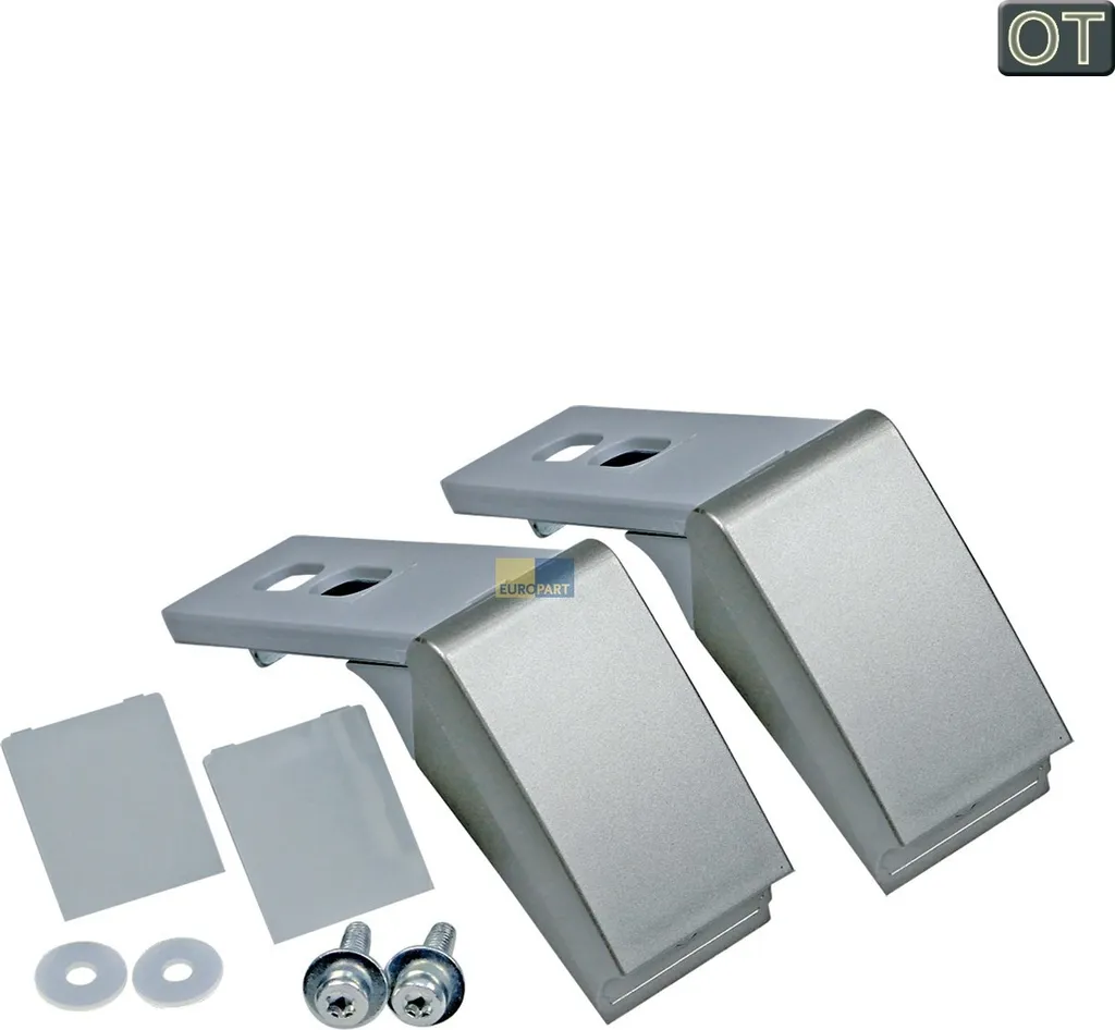 Kit Charnière Argent avec Poignée Barre Original Liebherr 9590180