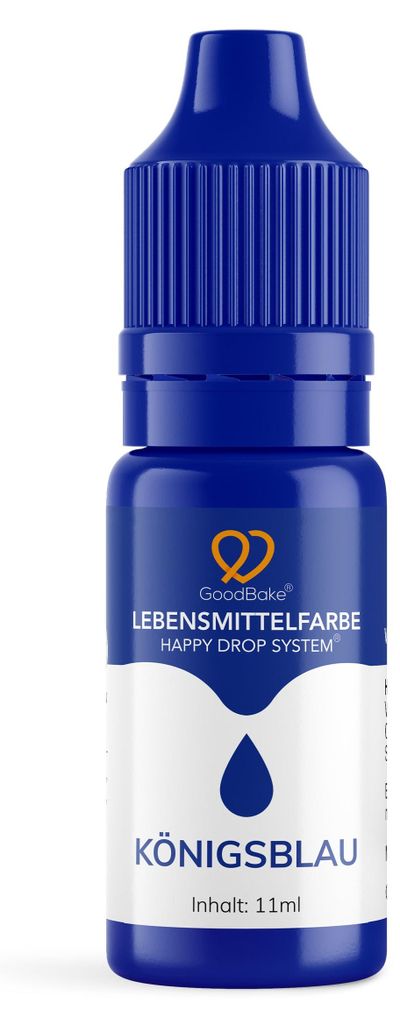 GoodBake Lebensmittelfarbe Königsblau 11ml – flüssig, backfest, zum Färben von Teig & Creme