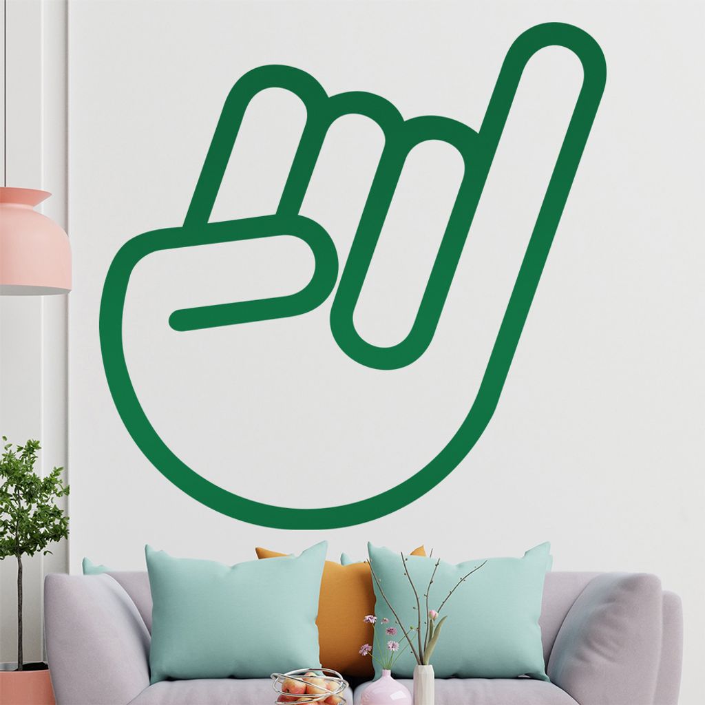 KIWISTAR Shocker Hand - French Tickler Kondom Wandtattoo in 6 Größen - Wandaufkleber Wall Sticker - Dekoration, Küche, Wohnzimmer, Schlafzimmer,...