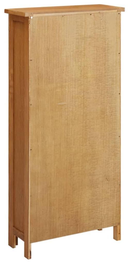 vidaXL Schrank 50x22x110 cm Massivholz Eiche Produktbild 