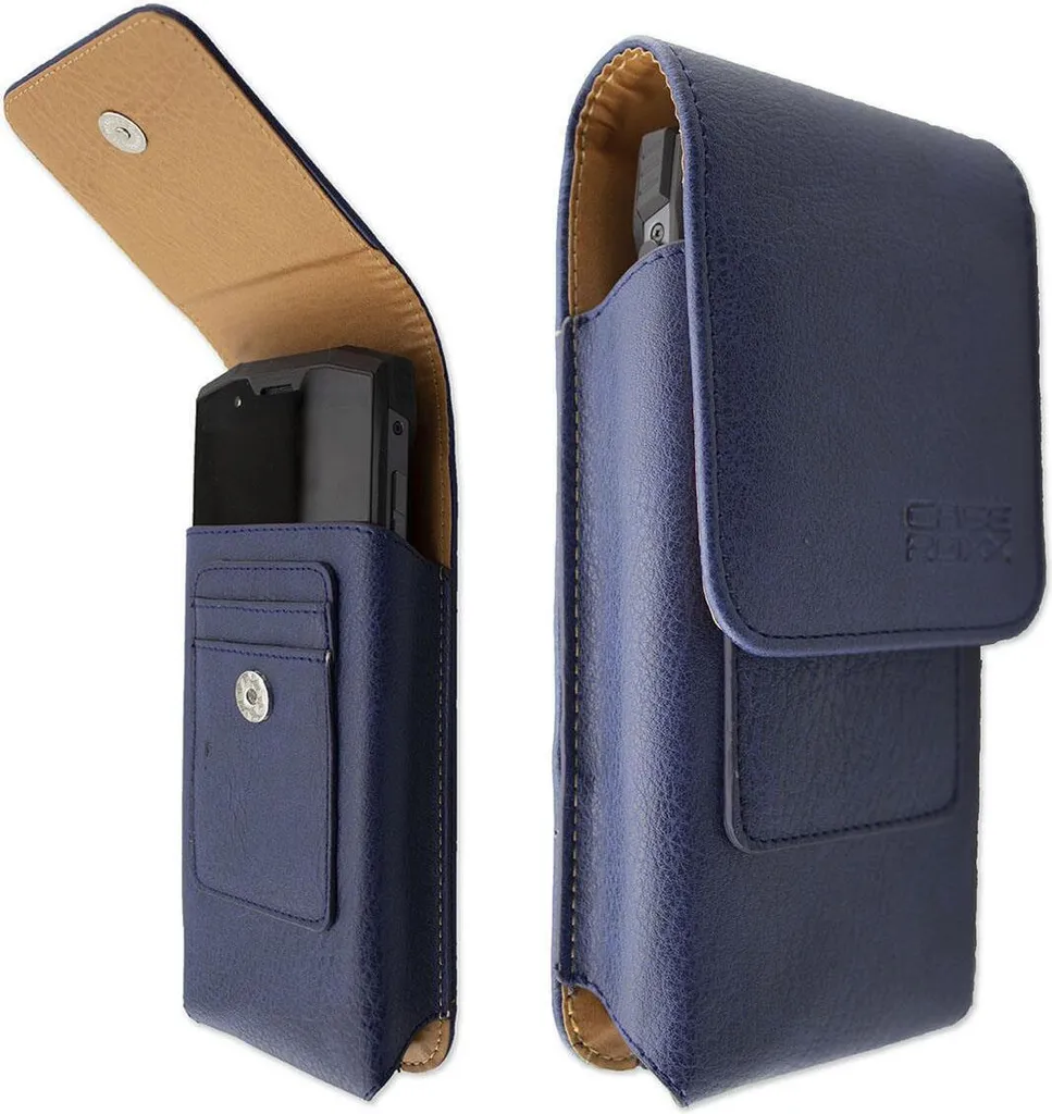 Custodia in Pelle caseroxx per Doogee S89 - Blu Elegante e Robusto