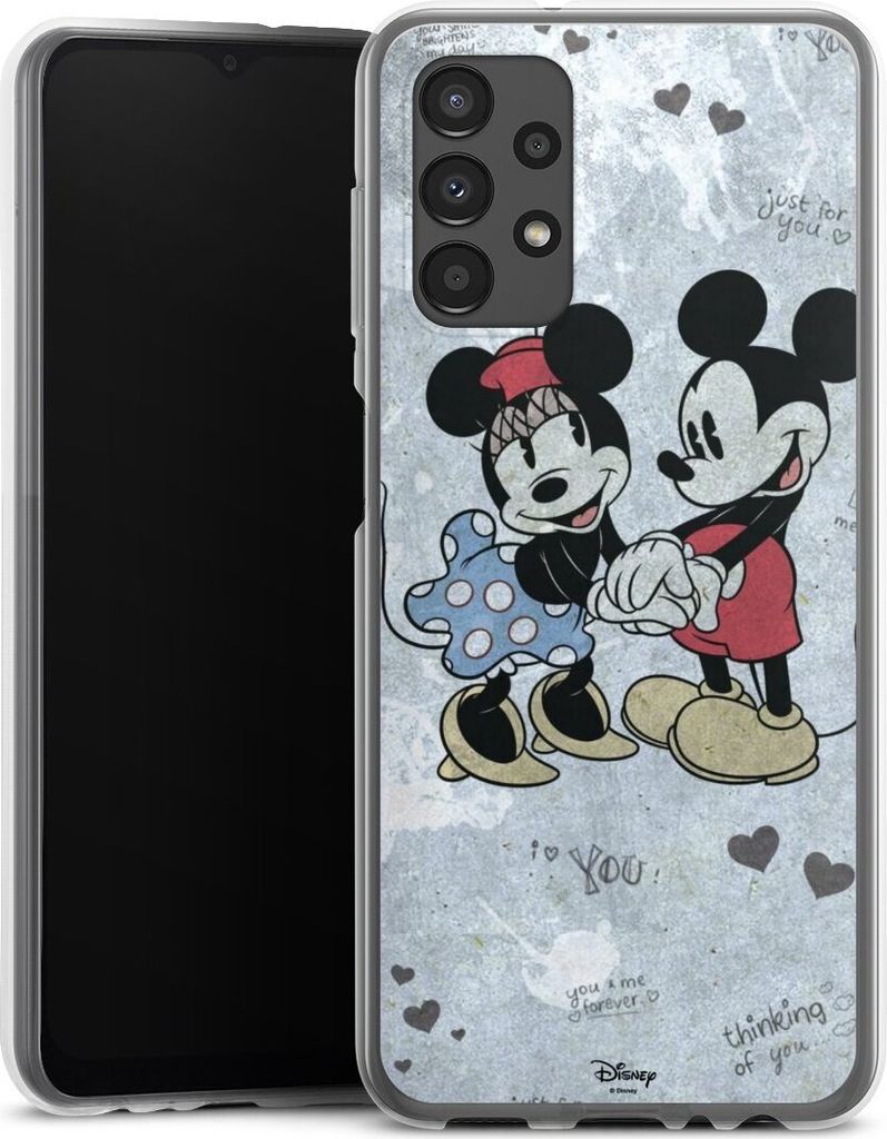 DeinDesign Handyhülle für Samsung Galaxy A13 4G Silikon Hülle Case Smartphone Schutzhülle Disney Mickey & Minnie Mouse Vintage