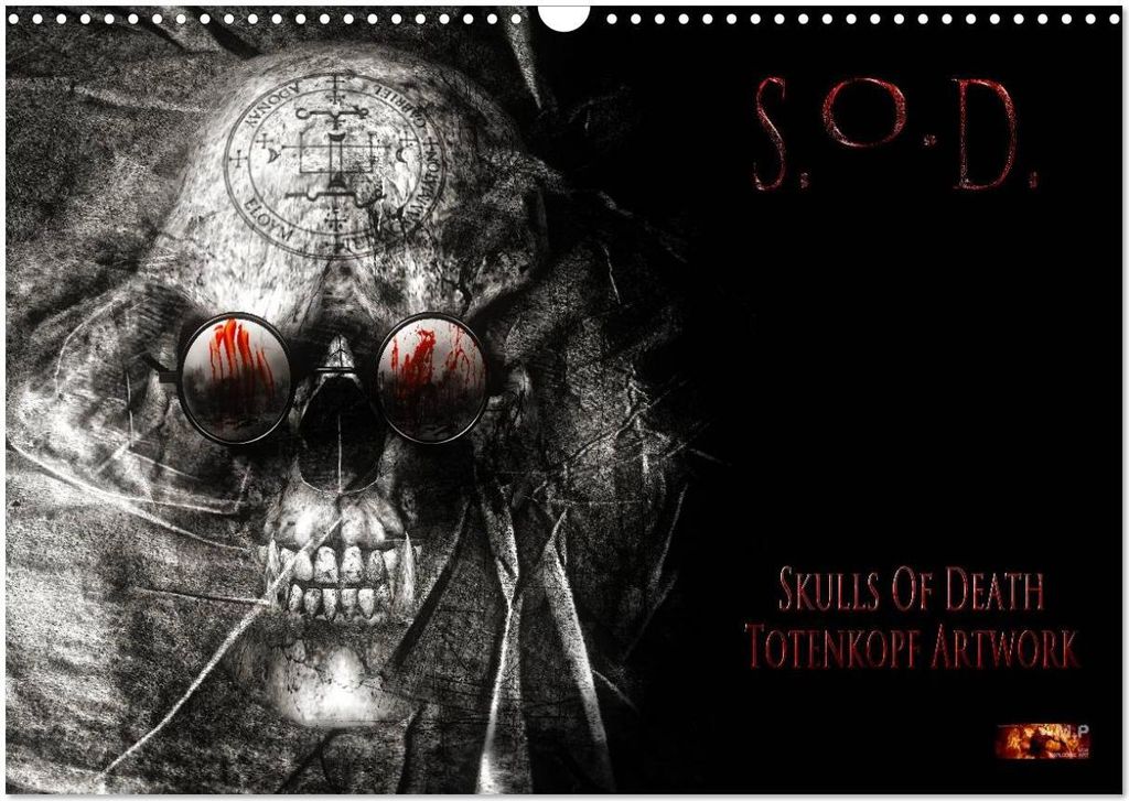 S.O.D. - Skulls Of Death Vol. II - Totenkopf Artworks (Wandkalender 2026 DIN A3 quer), CALVENDO Monatskalender
