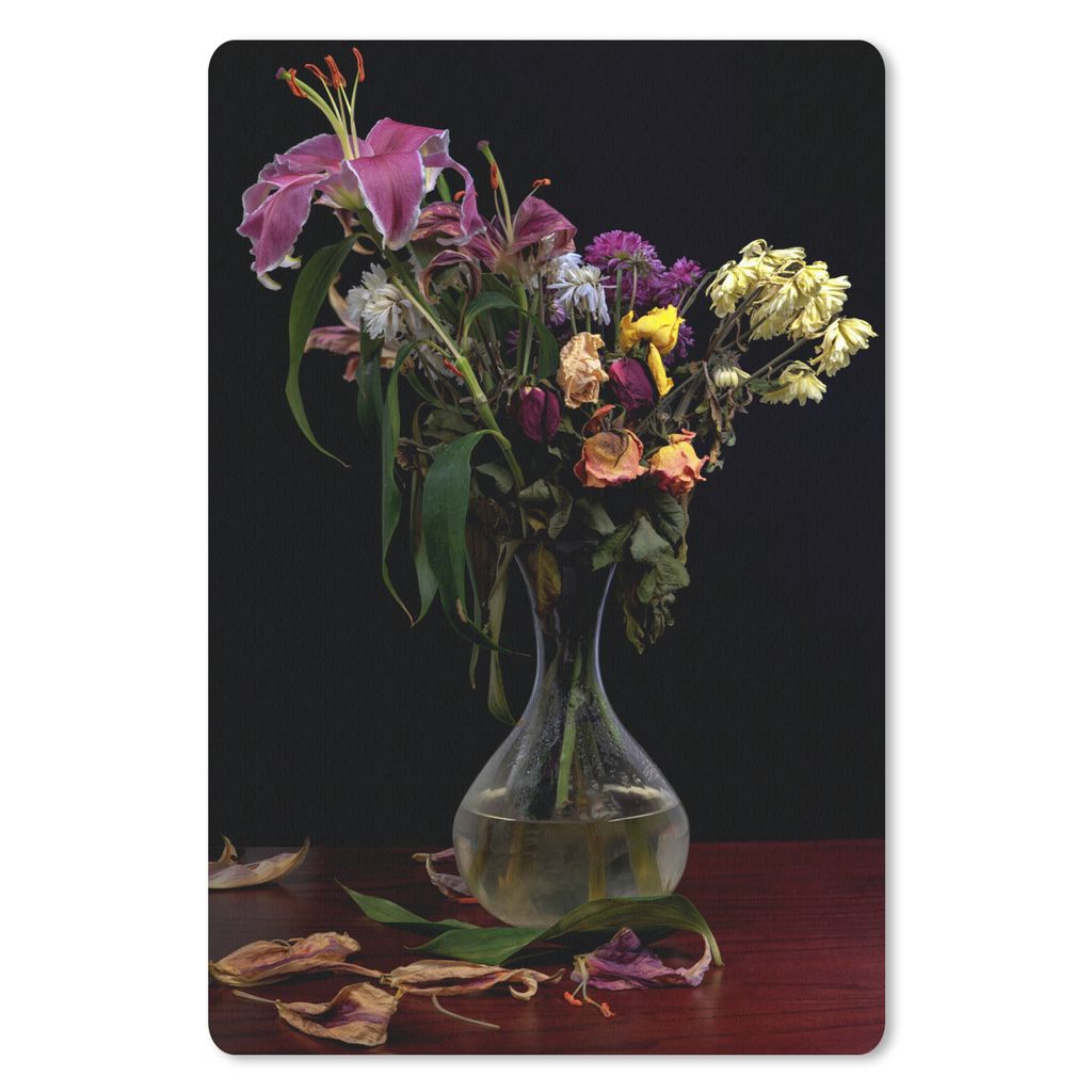 MuchoWow Mauspad Mousepad Verwelkt - Blumen - Stilleben 18x27 cm - Mousepads - Maus Mat - Pad - Mausunterlage
