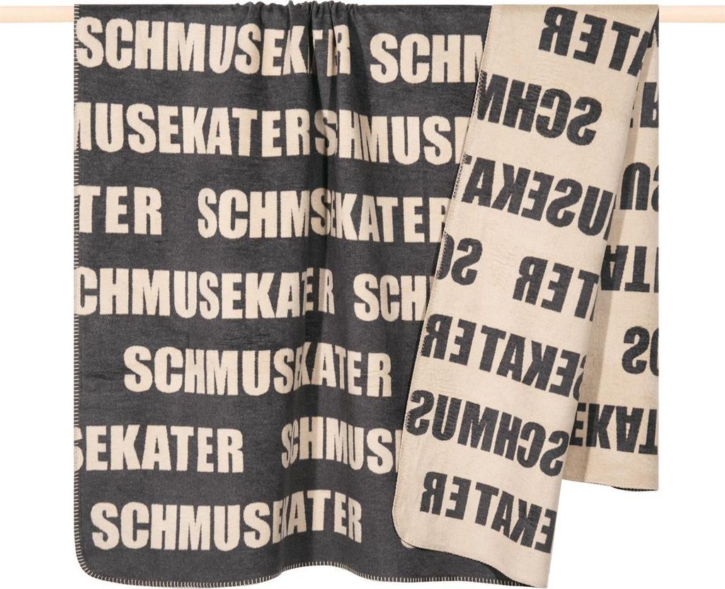 Decke "Letters" grau 150x200cm