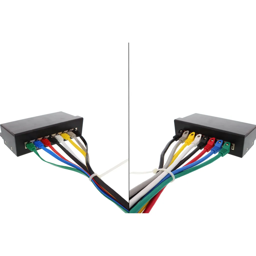 Cavo LAN Sottile InLine 15 Metri Nero Piatto | Design Elegante - 7