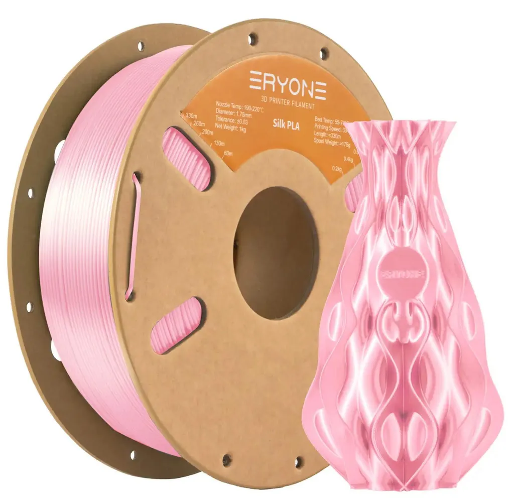Filament PLA Rose Soyeux 3 kg Écologique - Finition Lisse et Brillante