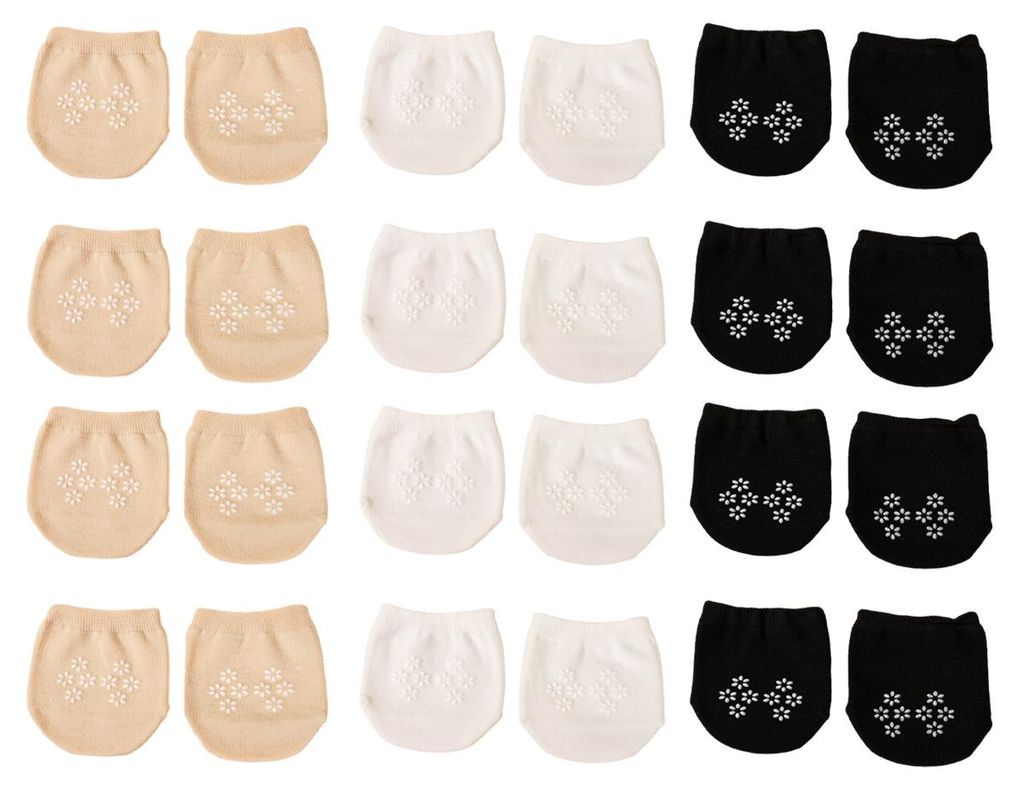 12 Paar Zehensocken für Damen, Zehenliner, nahtlose Produktbild 