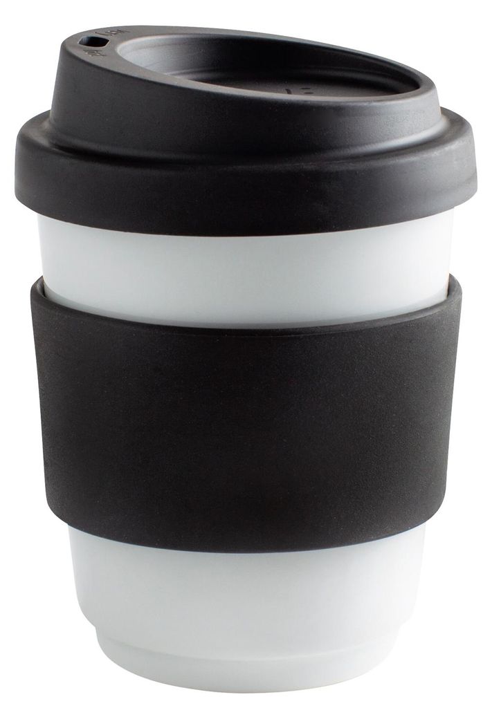 KAHLA Becher 0,27 l + Trinkdeckel + Banderole fillit nero Immagine del prodotto 
