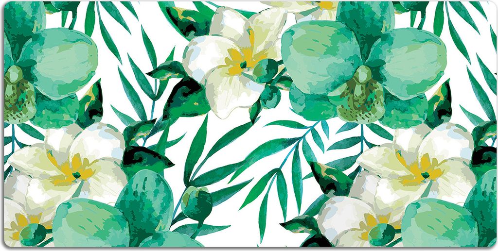 Schreibtischmatte Tischunterlage 90x45 cm Mauspad - Pastellblumen