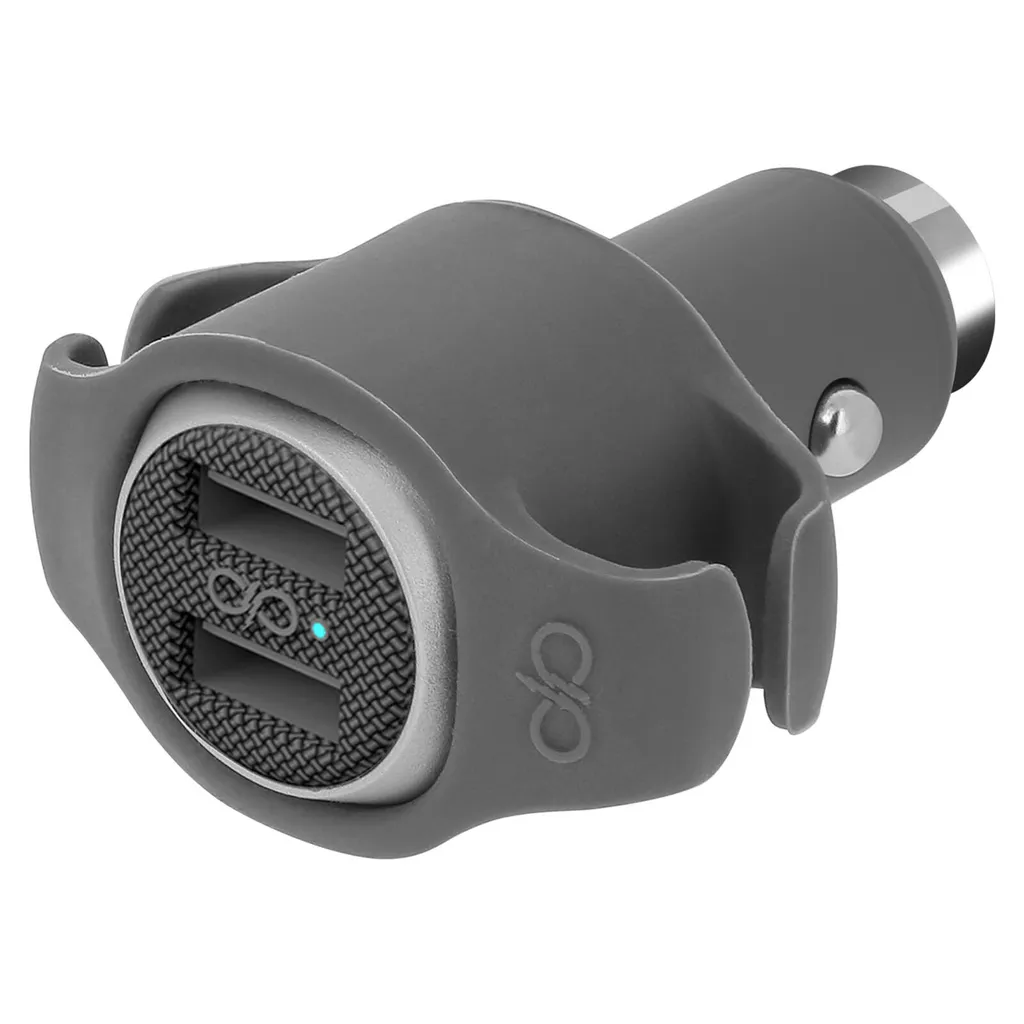 Chargeur de voiture 2 USB 4.8A Force Power Gris : Idéal pour vos Trajets - 2