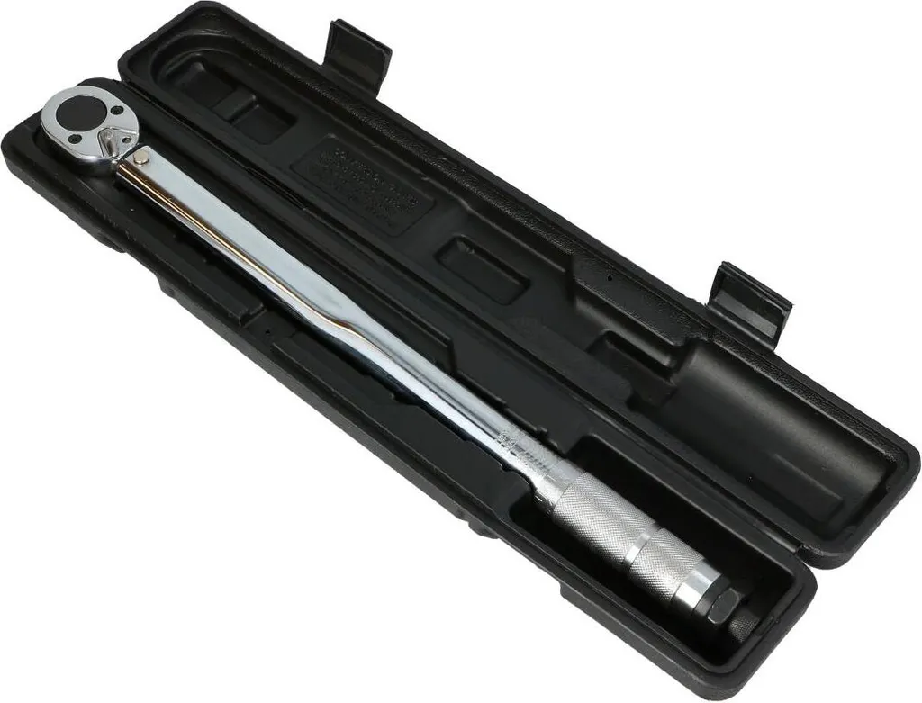 Clé dynamométrique 1/2 pouce 28-210 Nm avec coffret de rangement noir
