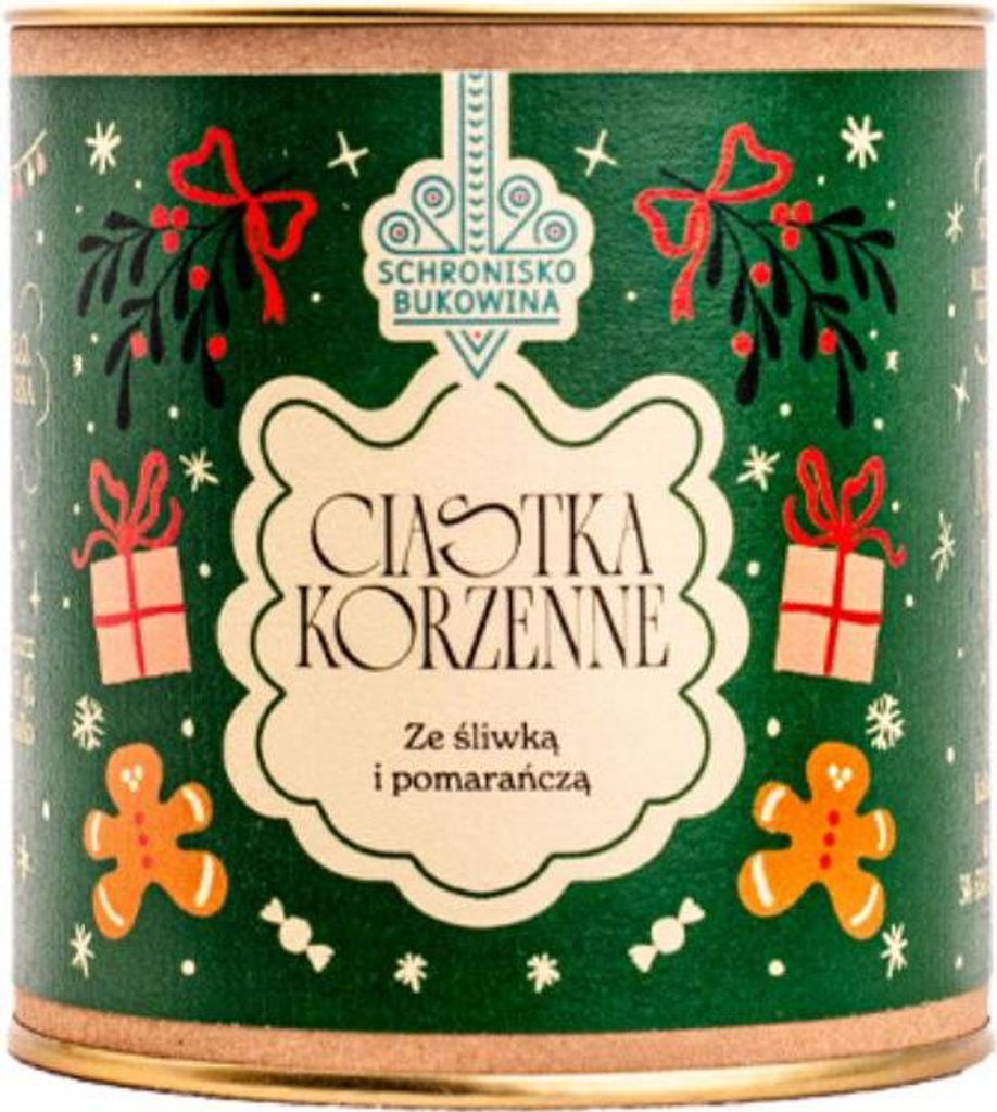 Ciasteczka korzenne z owocami 100g - Schronisko Bukowina Zdjęcie produktu 