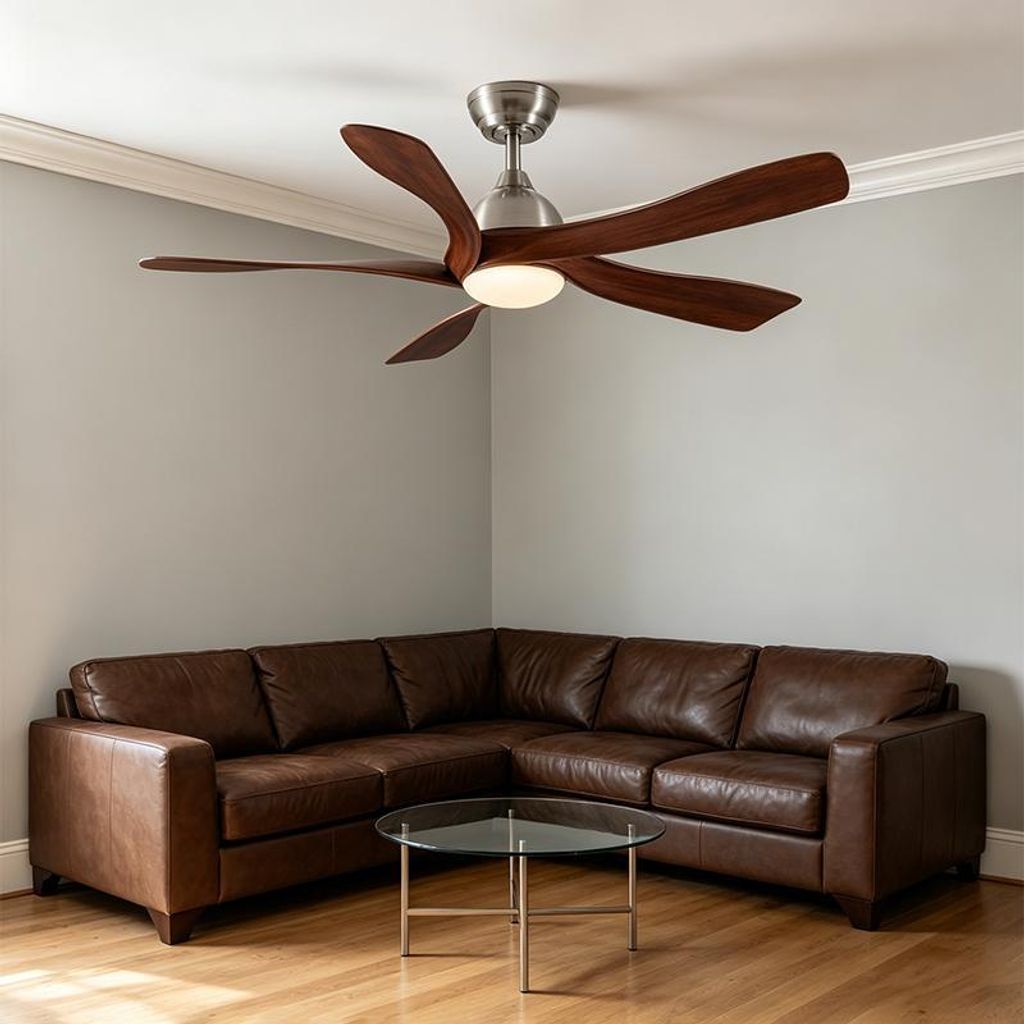 ZELURXX Deckenventilator mit LED Licht, 132 cm, 6 Stufen, Produktbild 