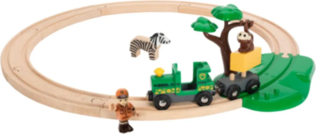 Coffret Train de Savane BRIO pour Enfant : Circuit Complet Safari Bois