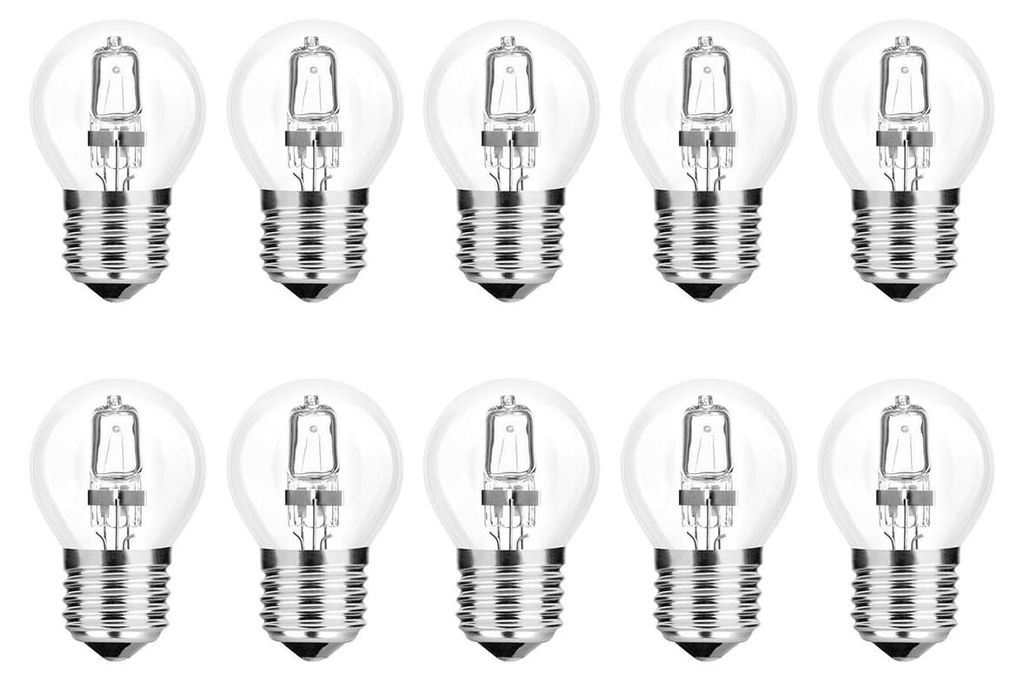 Modee E27 Halogen Kugellampe P45 28W 370lm 2700K Warmweiß Produktbild 