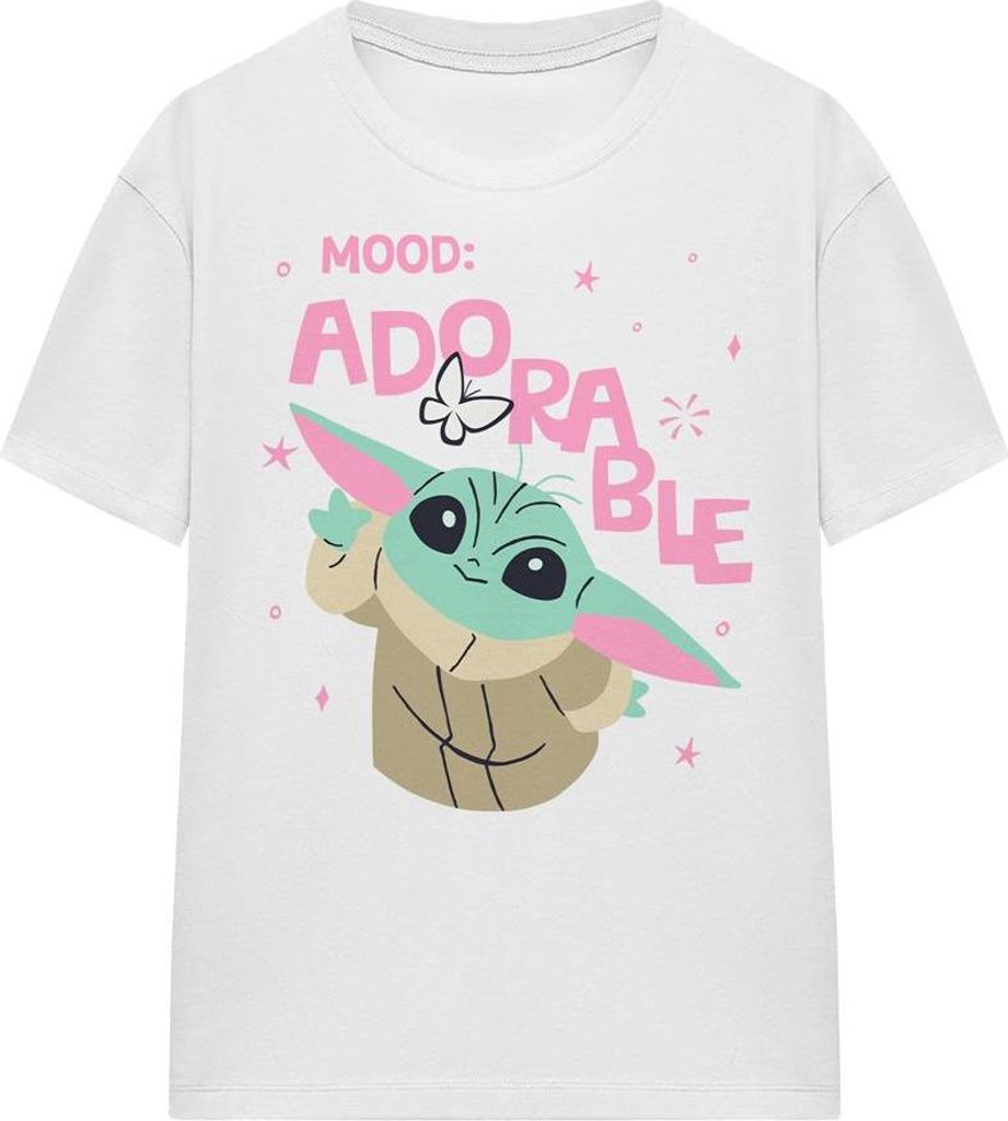 Star Wars - "Mood Adorable" T-Shirt für Damen TV24035 (M) (Weiß)
