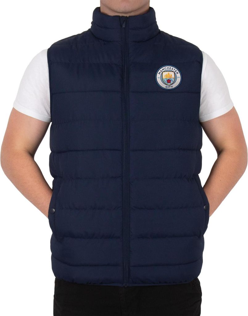 Manchester City FC - Weste für Herren, Wattiert GF920 (L) (Marine)