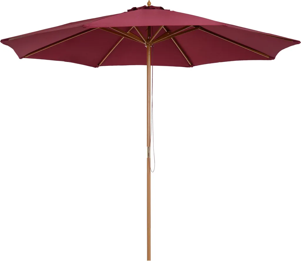 Parasol rectangulaire 3x2,5m idéal pour grande table de jardin en bois