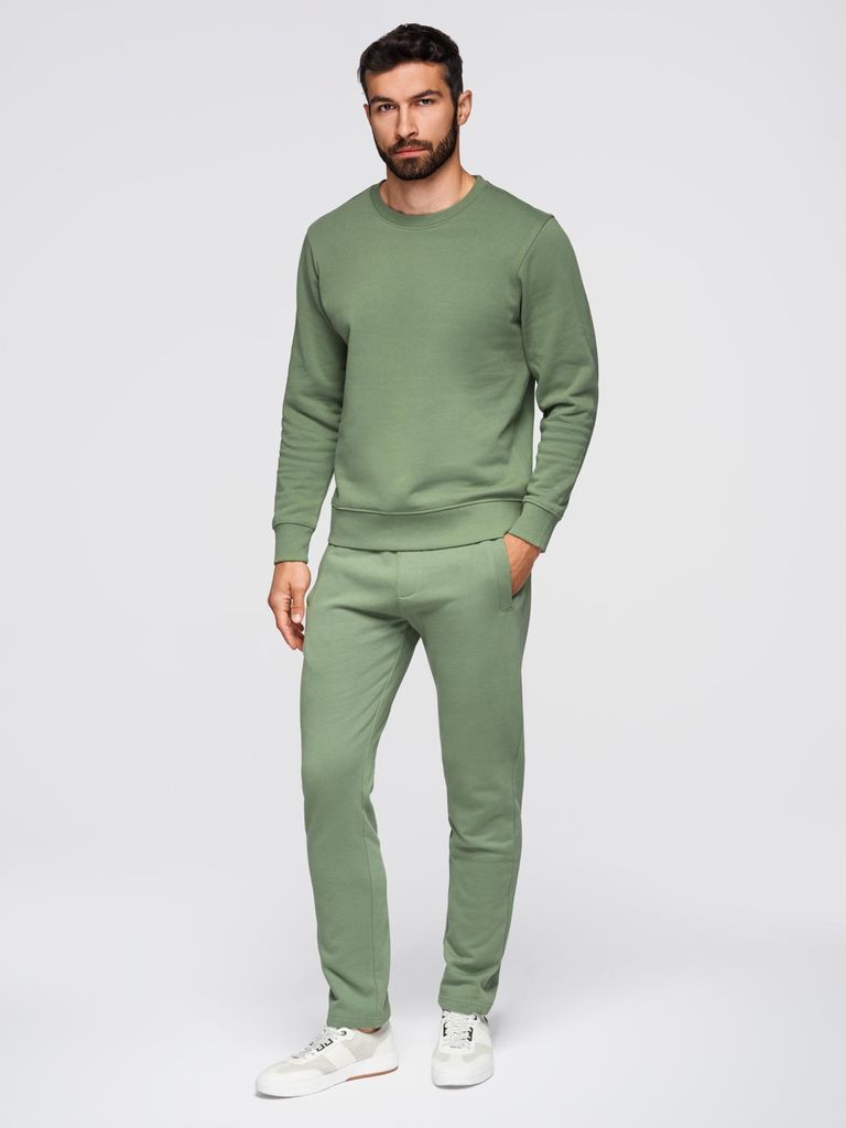 Ombre Sweatanzug Basic Baumwolle Line – Set grün XXL