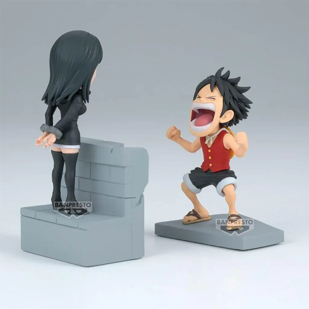 Lot de 2 Figurines de Collection One Piece Luffy et Nico Robin