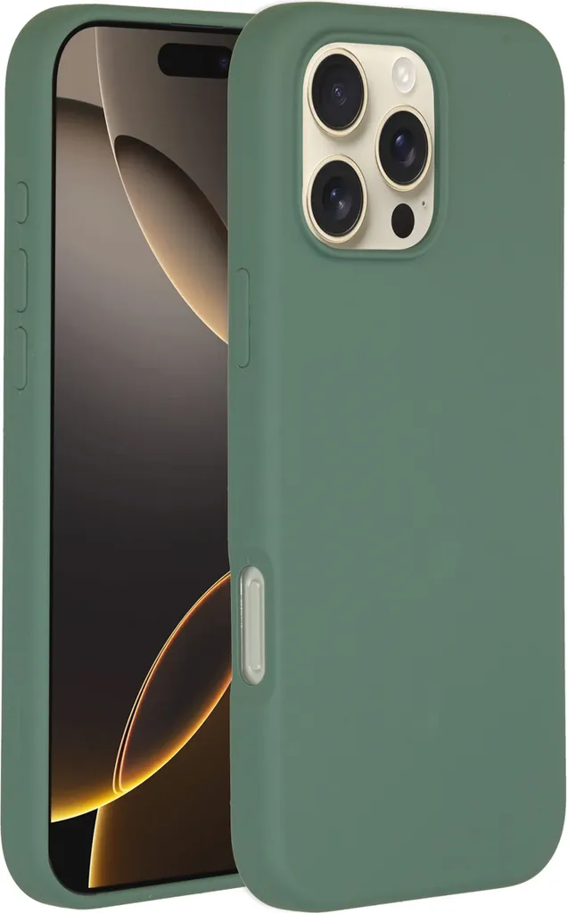 Cover MagSafe iPhone 16 Pro Max Accezz Silicone Liquido Verde Scuro