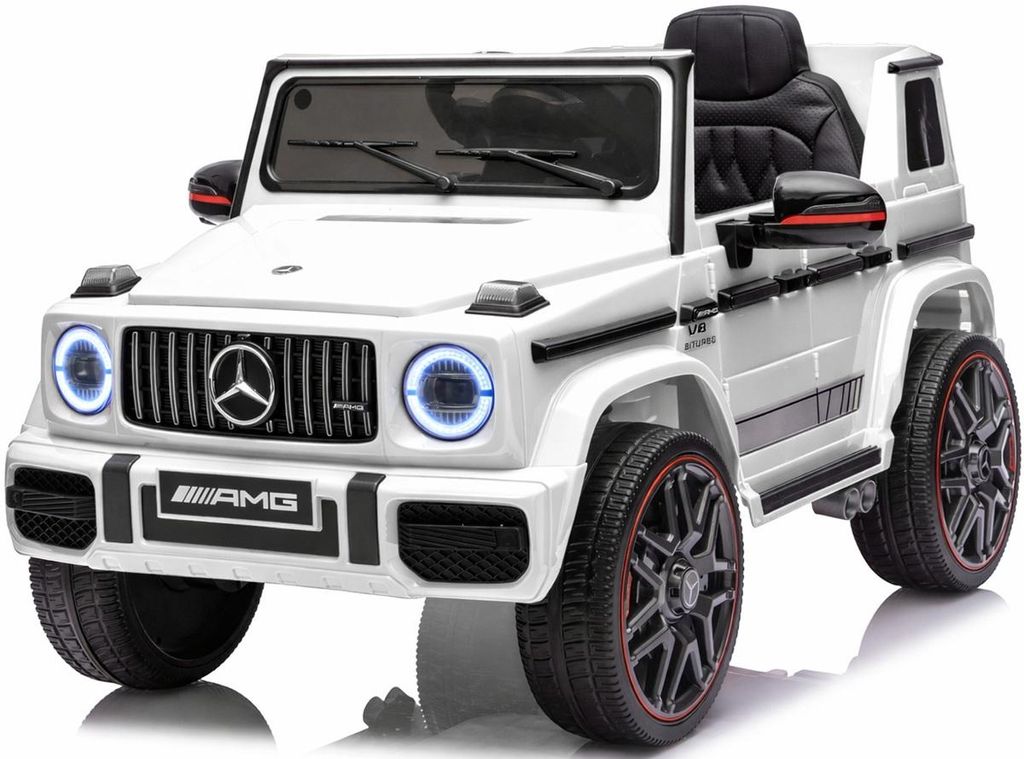 Mercedes G63 4x4 AMG 12V-9ah, 4 Motoren, Leder Sitz, EVA Produktbild 
