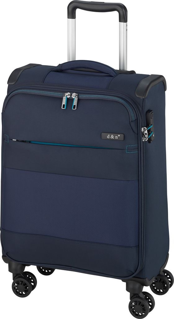 40 Li Handgepäck Reisekoffer Trolley 4 Rollen 58 Du Blau 2,2 kg Leicht Bowatex
