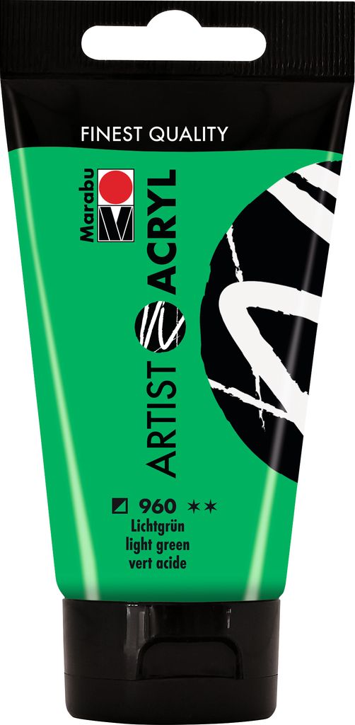 Marabu 12200002960, 75 ml, Grün, Tube, Wasserfest Produktbild 