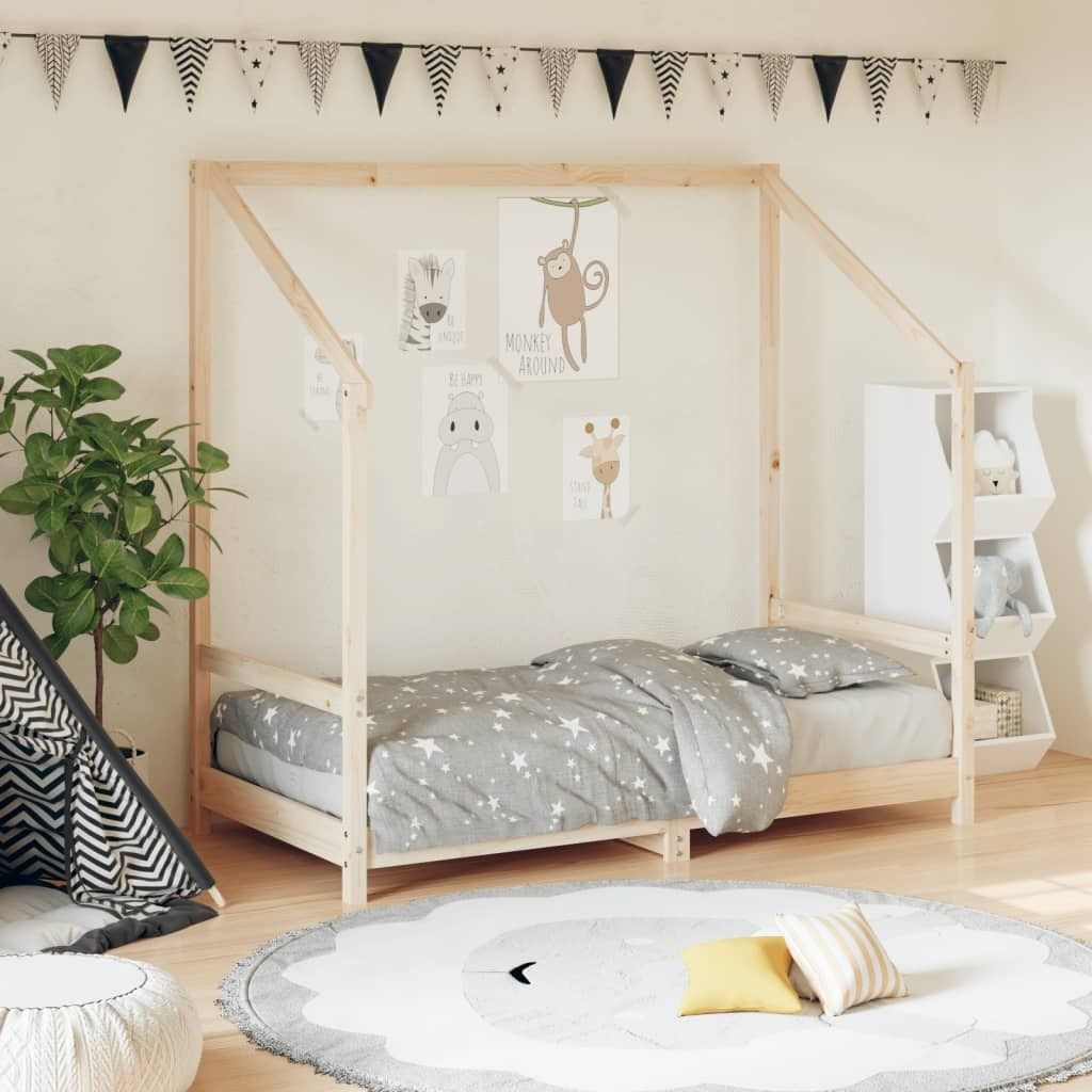 "WINTER SALE"Kinderbett - elegantes Design - Einzelbett, Jugendbett - 80x160cm Massivholz Kiefer NEU202898 - Kinderbetten