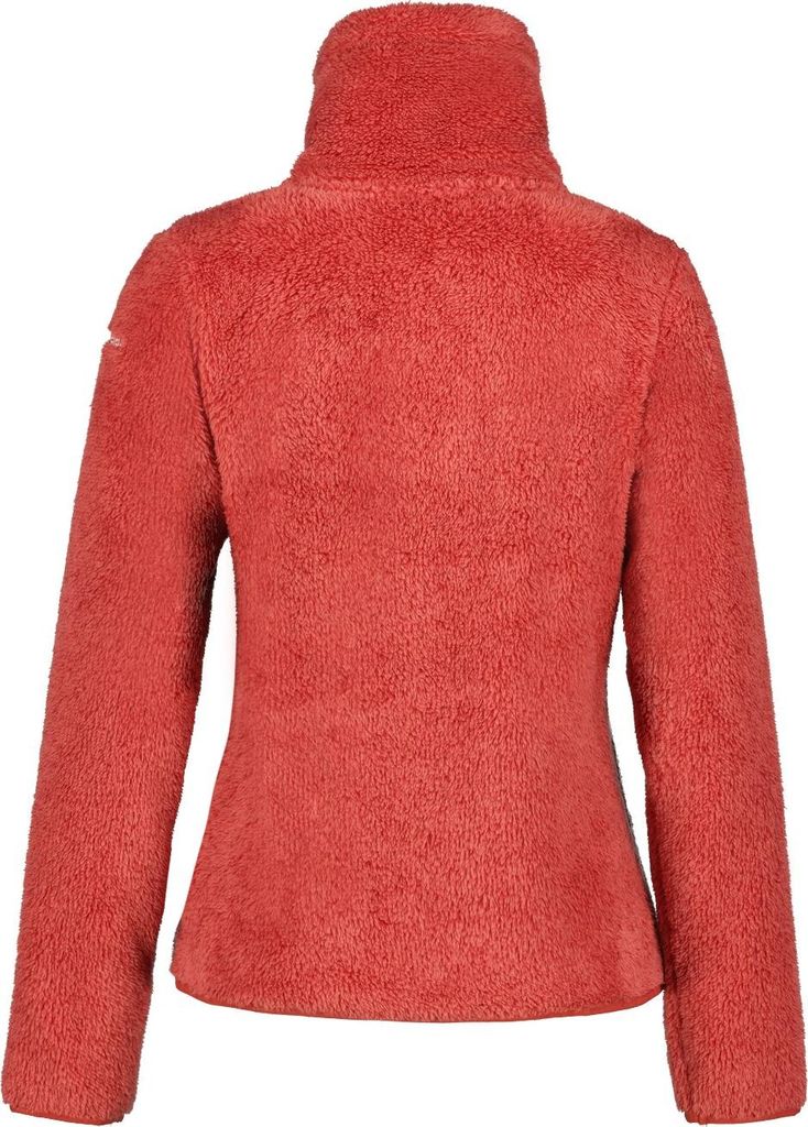 Icepeak Colony Teddy Fleecejacke Damen Langhaarfleecejacke, Farbe:Koralle, Größe:L