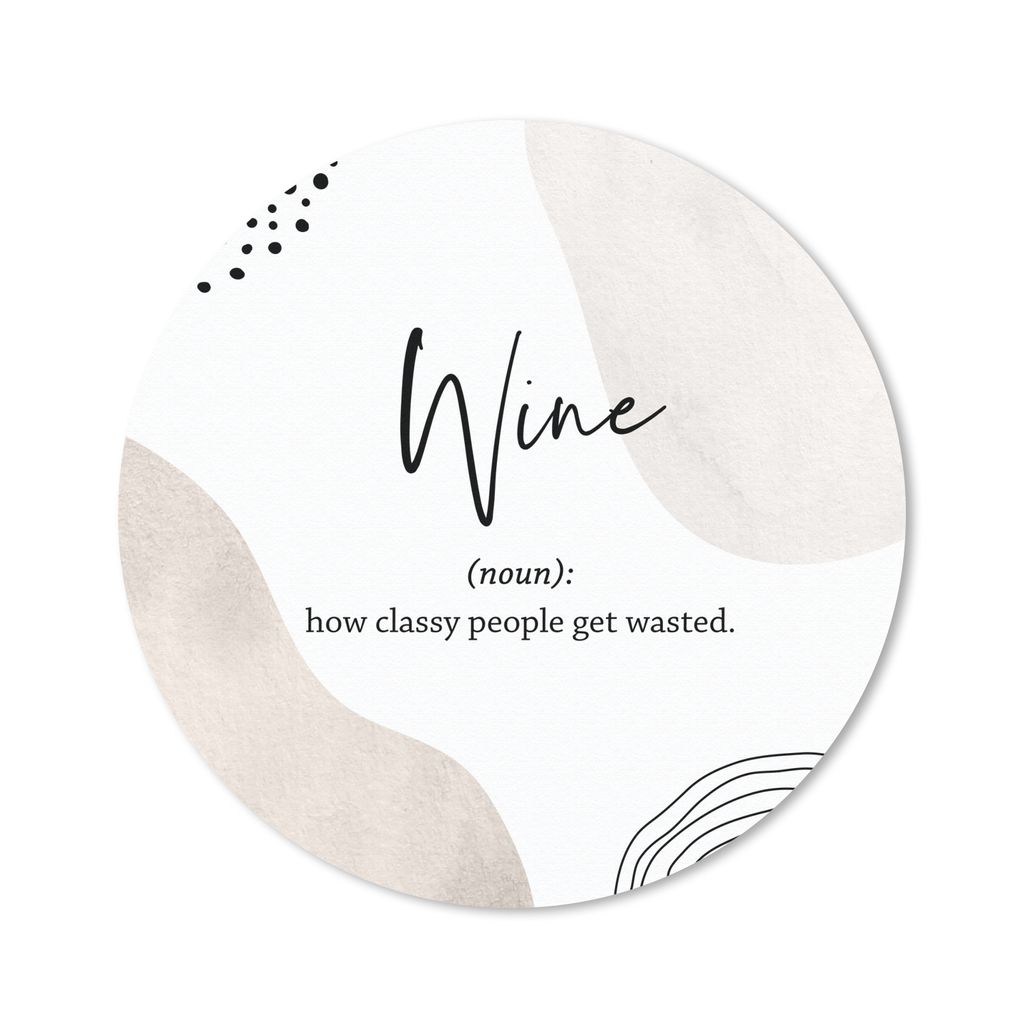 MuchoWow Mauspad Mousepad Sprichwörter - Wein - Wörterbuch - Zitate - Definition von Wein 30x30 cm - Mousepads - Maus Mat - Pad - Mausunterlage...