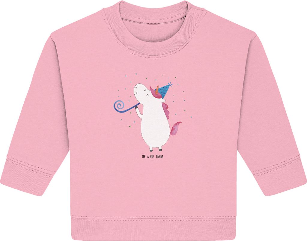 Mr. & Mrs. Panda Organic Baby Pullover Einhorn Party 24. - Produktbild 