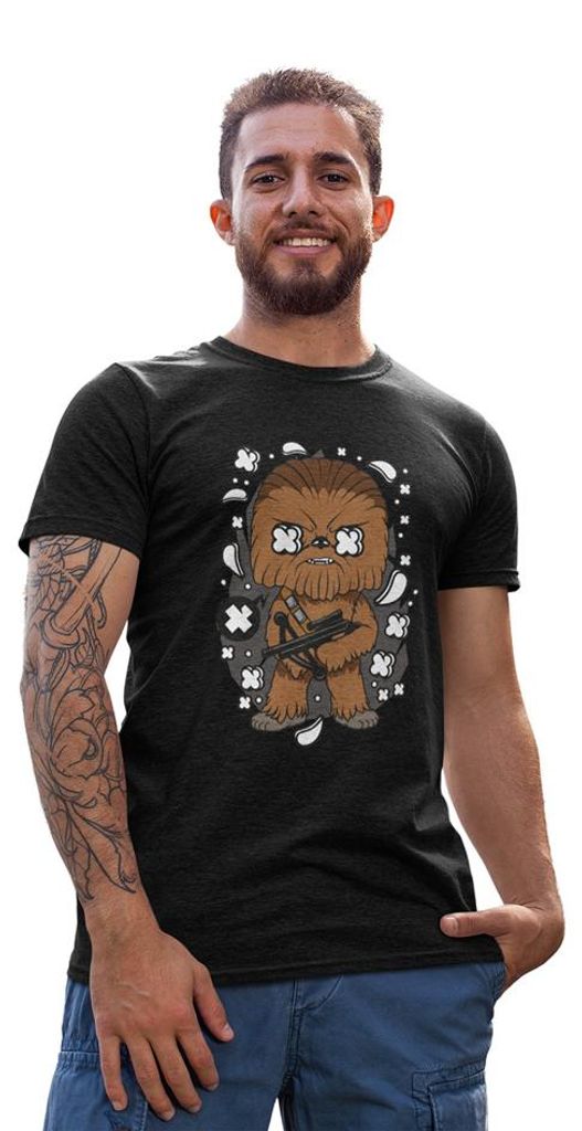 D&B Uni Polo PC00030 Chewbacca Schwarz-Größe 4XL