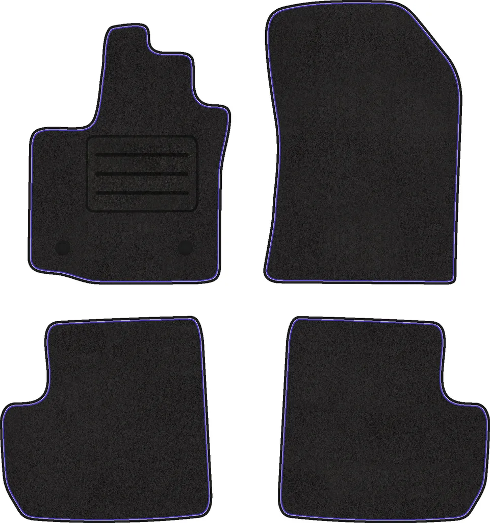 Set 4 Tappetini Velluto PREMIUM per DACIA DOKKER - Nuovo Stock