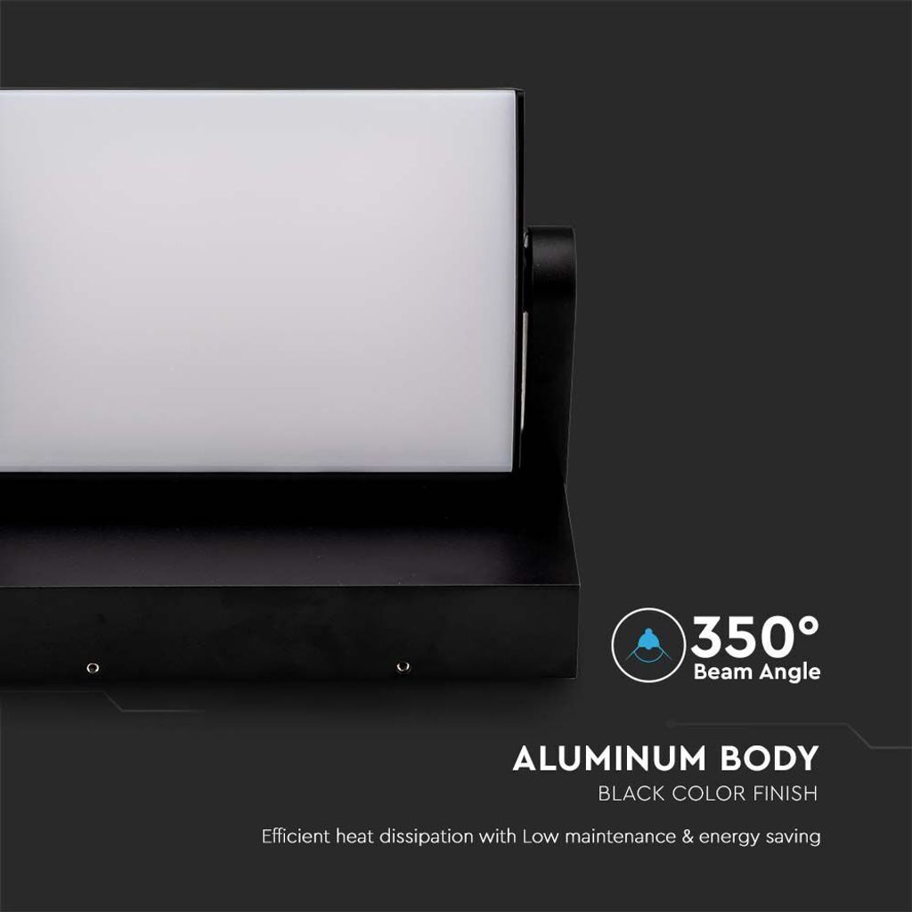 LED Solution Černé fasádní LED svítidlo náklopné 17W IP65 Obrázek produktu 10