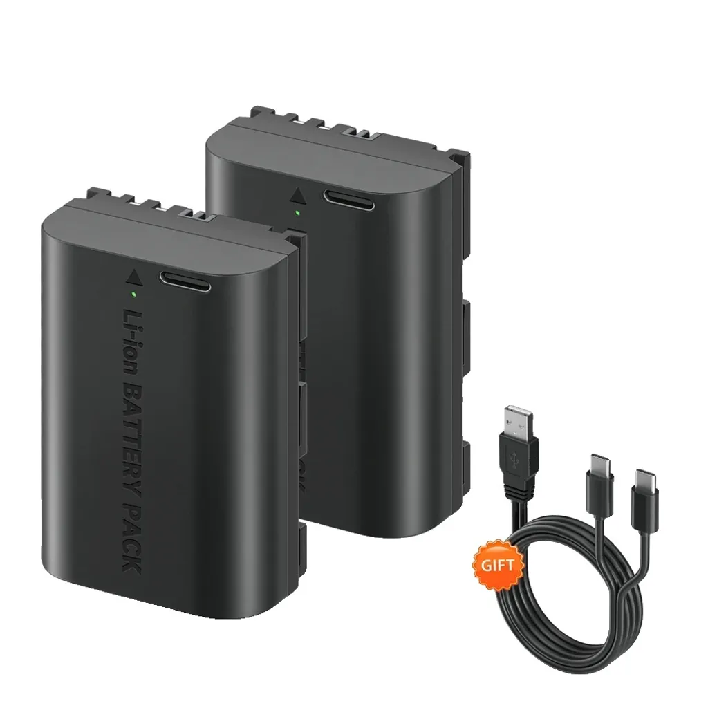 Batterie Rechargeable LP-E6 pour Canon EOS - Lot de 2 de 2400mAh Durable