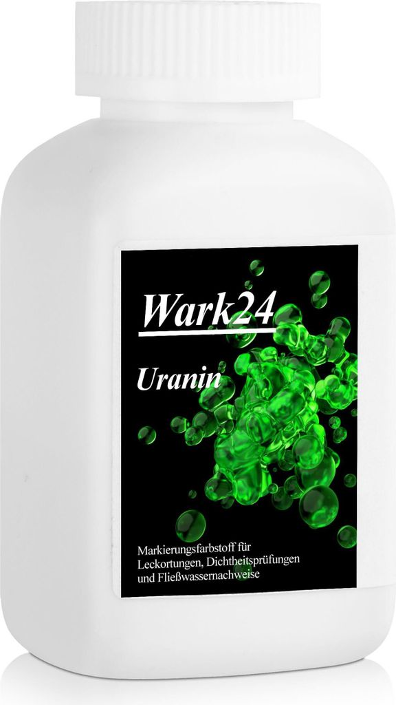 Wark24 Uranin 100g Fluorescein Dichtigkeitsprüfungen Produktbild 